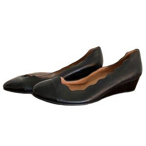 FS/NY Leather Flats Black